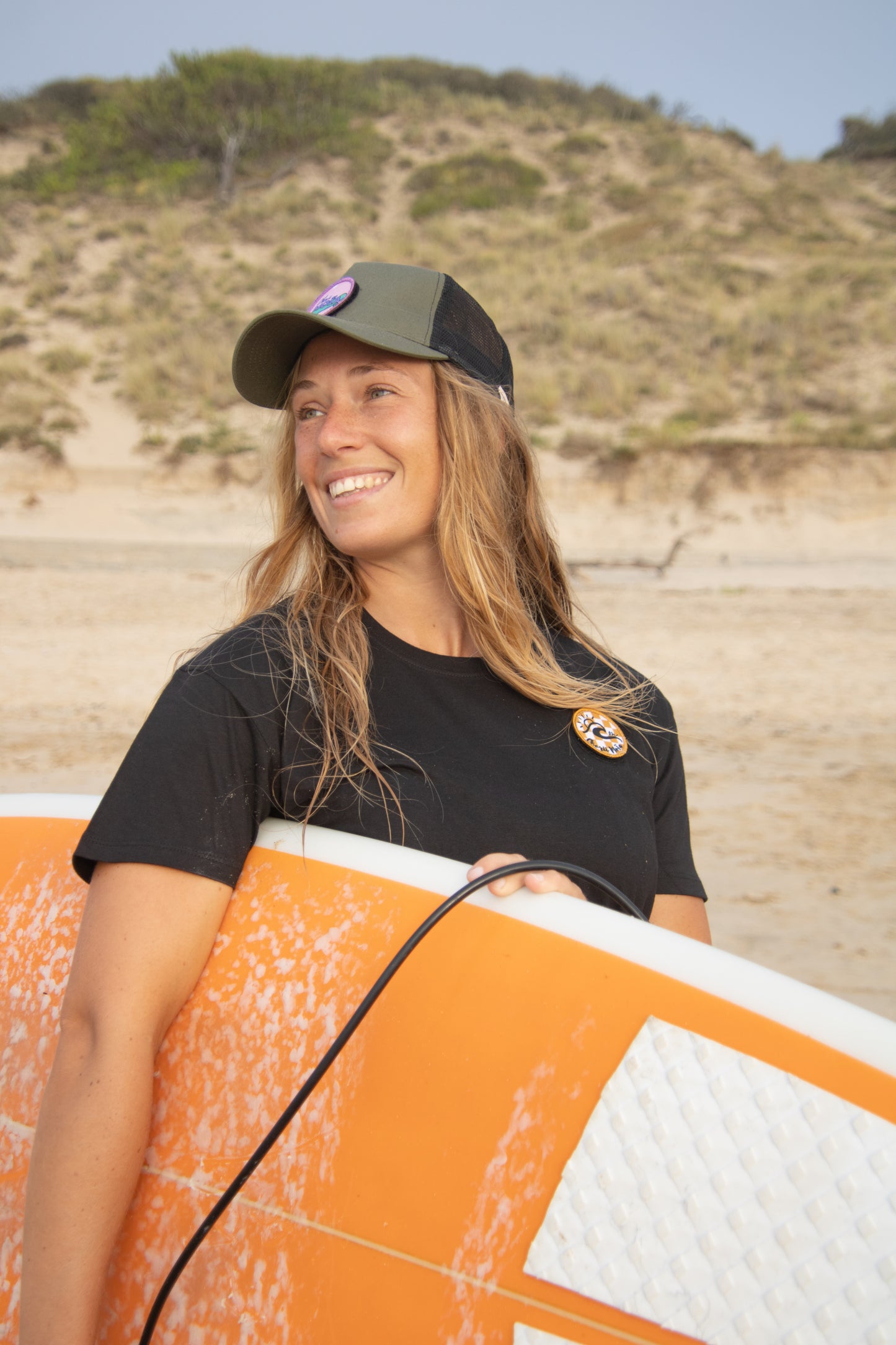 Casquette adulte avec écusson interchangeable