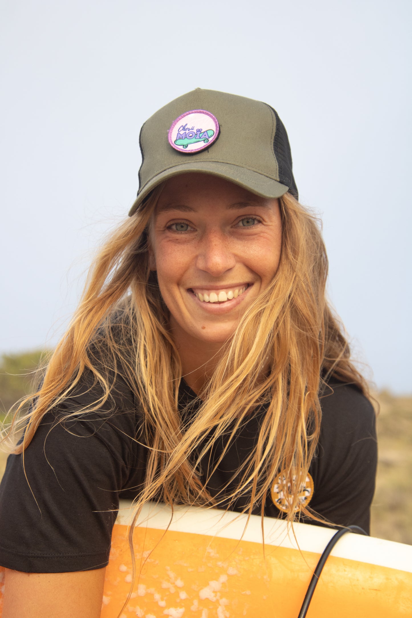 Casquette adulte avec écusson interchangeable