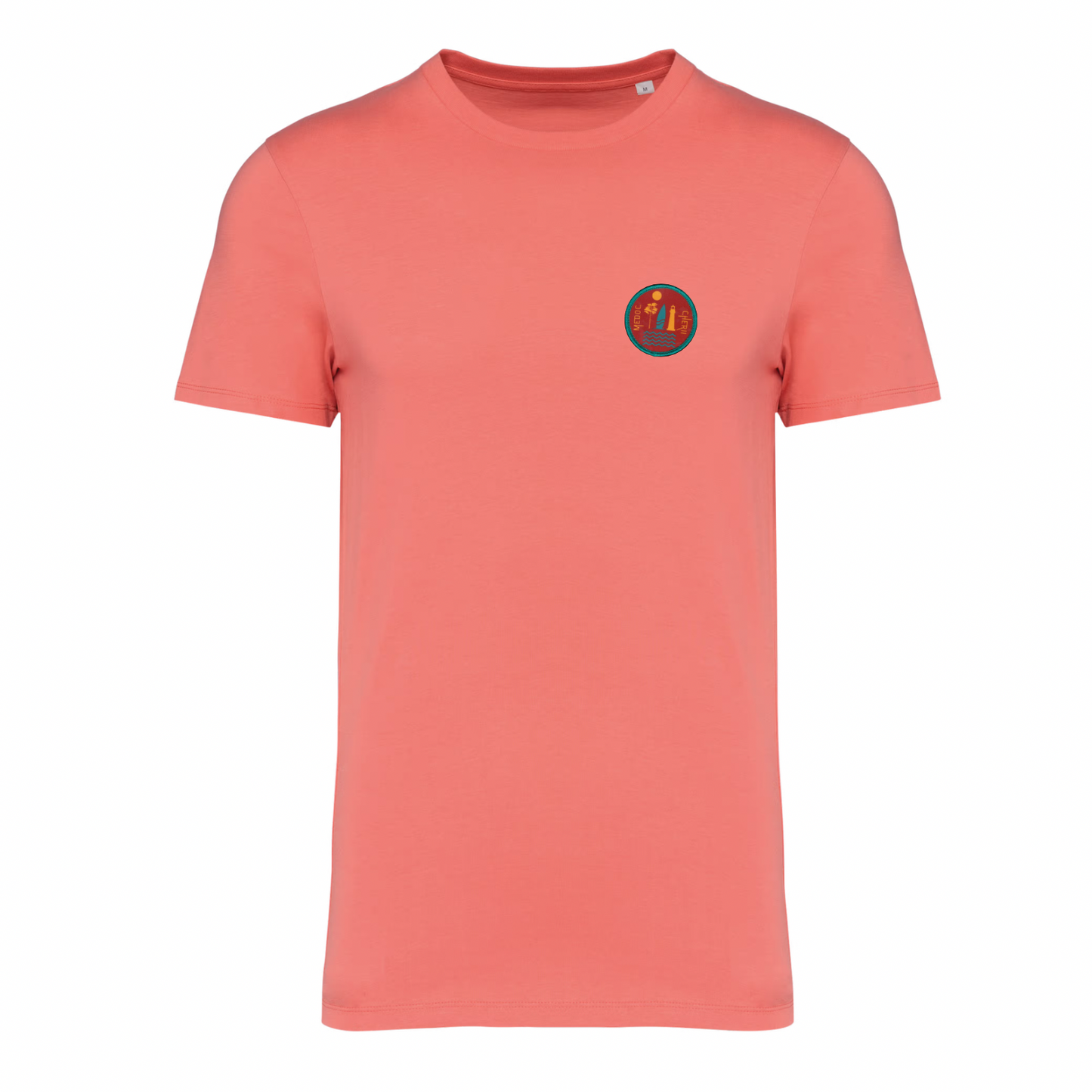 T-shirt col rond unisexe personnalisable - Corail